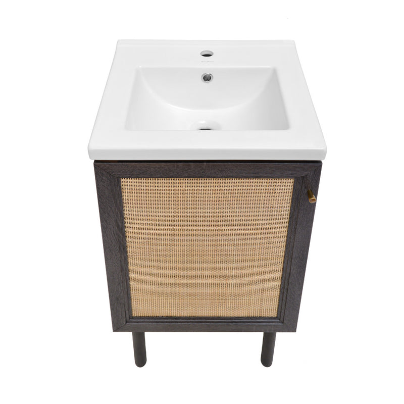 Classe 18" Bathroom Vanity in Black