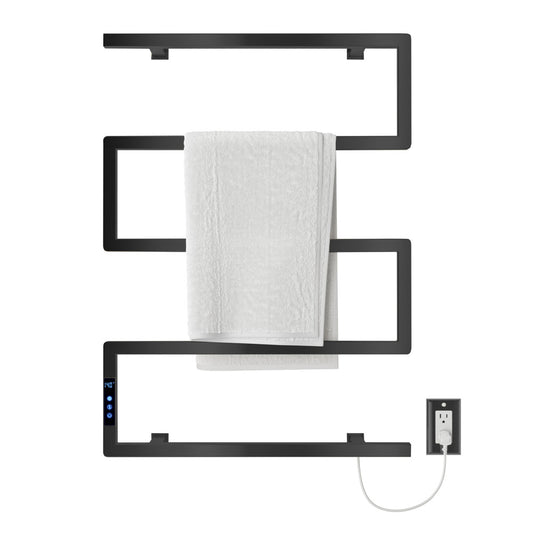 Voltaire 5-Bar Electric Towel Warmer in Matte Black