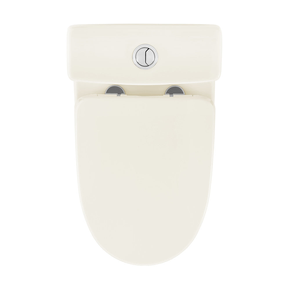 Sublime II One-Piece 10" Rough-in 1.1/1.6 GPF Dual Top Flush Round Toilet in Glossy Bisque