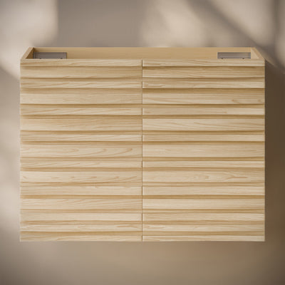 Cascade 30" Wall-Mounted Bathroom Vanity Cabinet without Top in Natural Oak