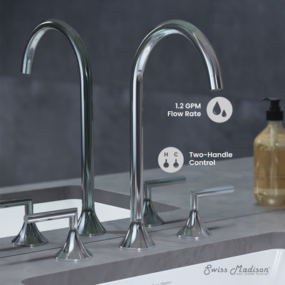 Daxton 8 in. Widespread Bathroom Faucet in Chrome