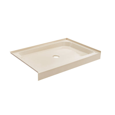 Voltaire 48" x 32" Single-Threshold, Center Drain, Shower Base in Biscuit
