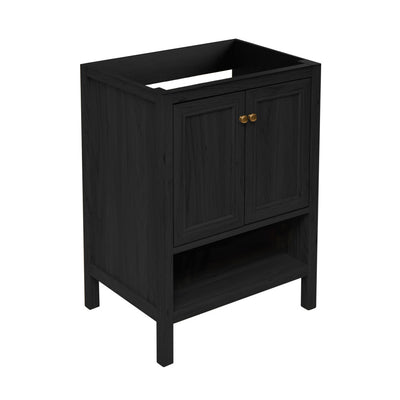 Château 24" Freestanding Bathroom Vanity Cabinet without Top in Black Oak