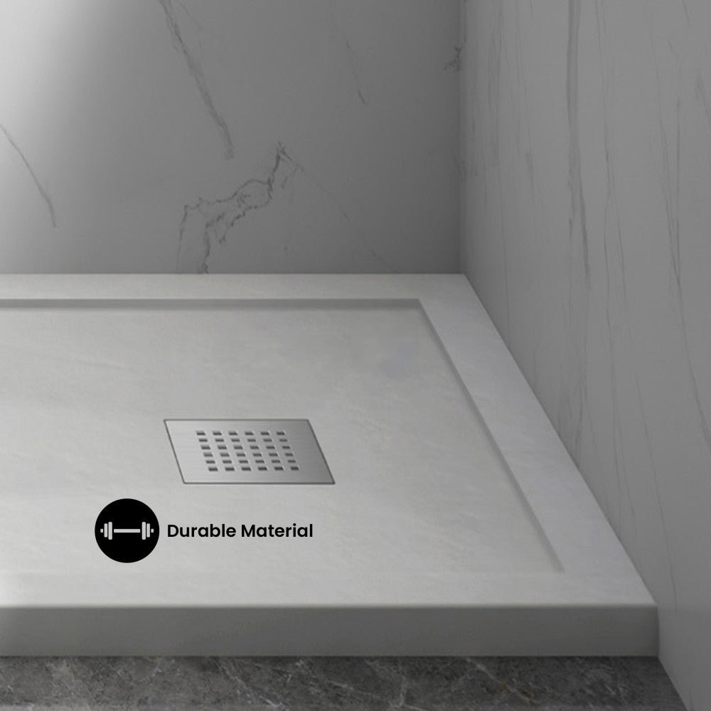 Terre B Series 36" x 36" Reversible Drain Shower Base
