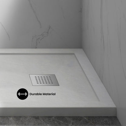 Terre B Series 36" x 36" Reversible Drain Shower Base