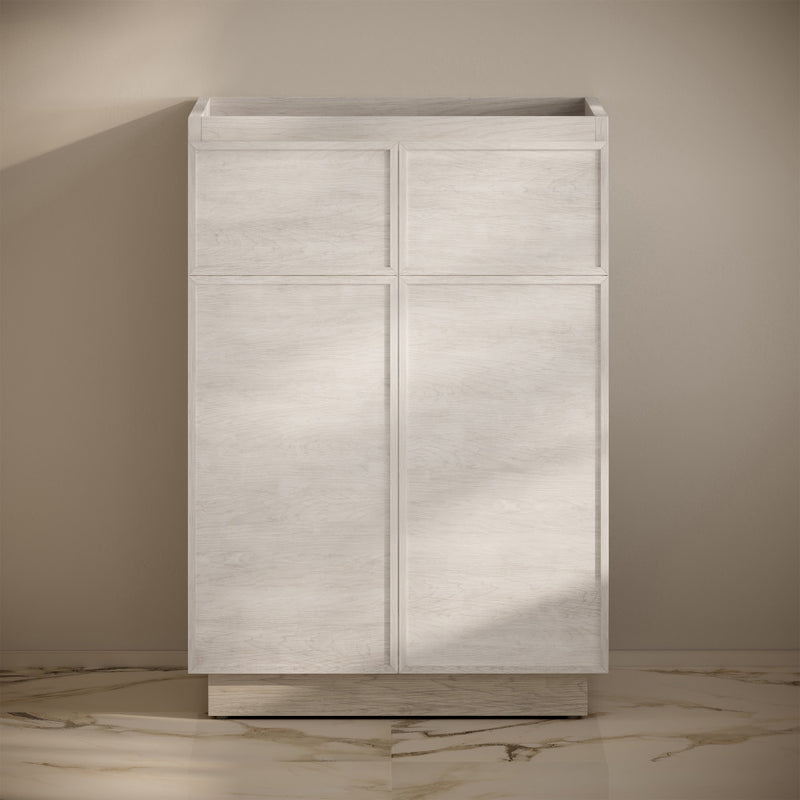 St. Tropez 24" Freestanding Bathroom Vanity Cabinet without Top in White Oak