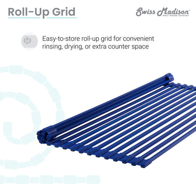 17" x 13" Kitchen Sink Grid, Navy Blue