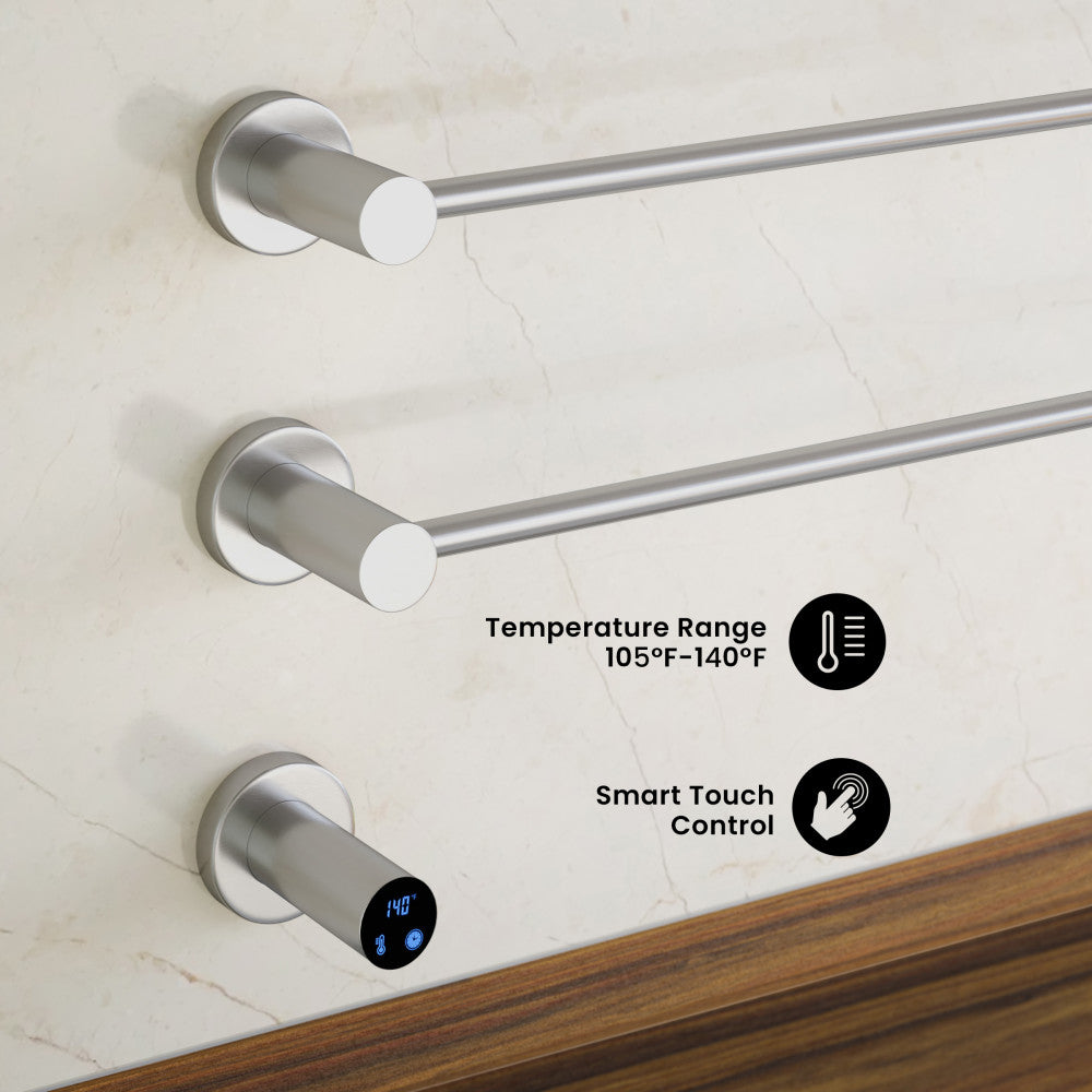 Claire 3-Bar Electric Towel Warmer in Chrome