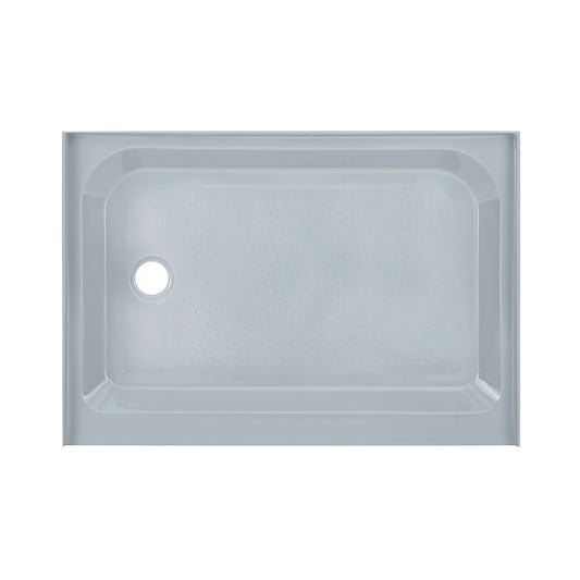 Voltaire 48" x 36" Single-Threshold, Left-Hand Drain, Shower Base in Gray