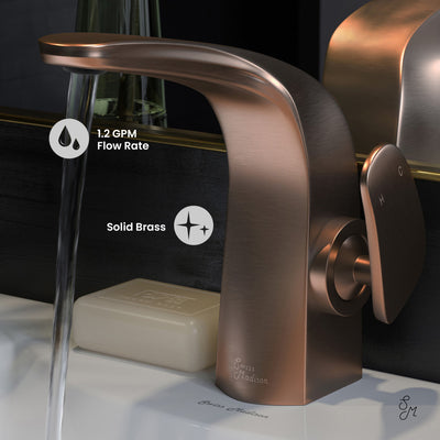 Chateau Single Hole, Single-Handle, Bathroom Faucet in Oil Rubbed Bronze