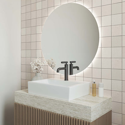 Claire 20 Rectangle Ceramic Vessel Sink, Matte White