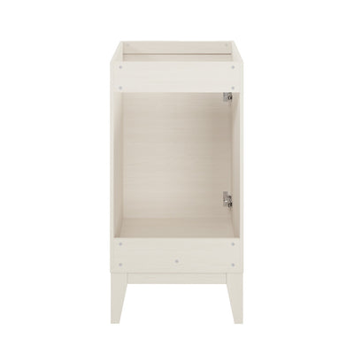 Cascade 18" Freestanding Bathroom Vanity Cabinet without Top in White Oak