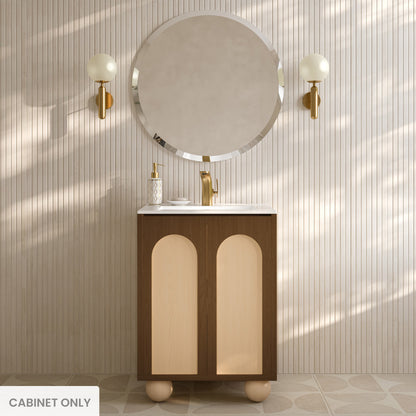 Porte 24" Freestanding Bathroom Vanity Cabinet without Top in Brown Oak