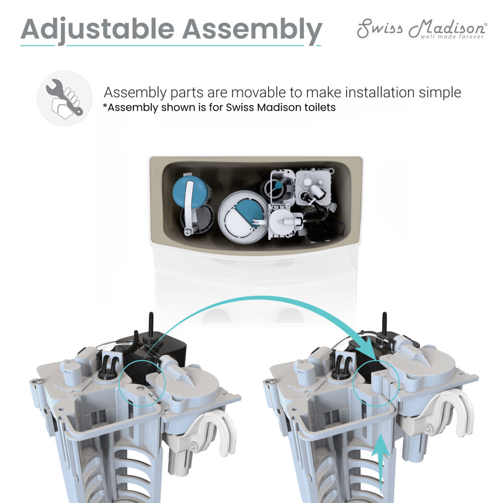 Touchless retrofit kit accessories, electric components with adjustable assembly parts for easy installation.