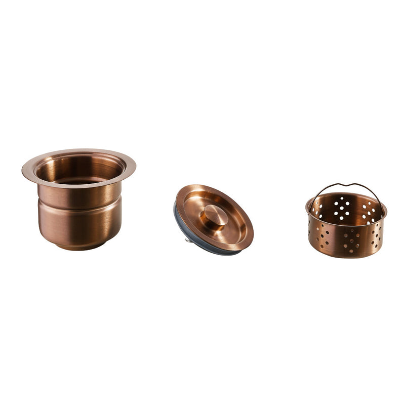 4.5" Stainless Steel Basket Drain in Rose Gold