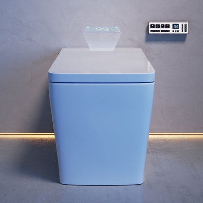 Concorde Smart One-Piece 1.28 GPF Single Top Flush Toilet in Glossy White