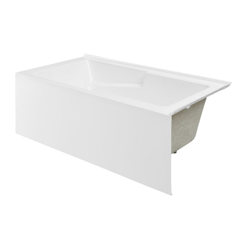 Voltaire 60 x 32 Right Hand Drain Drain Alcove Tub with Corner Apron
