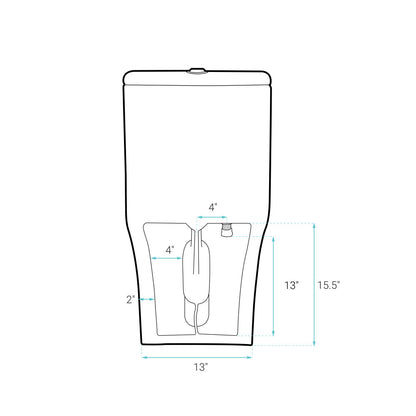 Cascade One-Piece Toilet Dual-Flush 0.8/1.28 gpf
