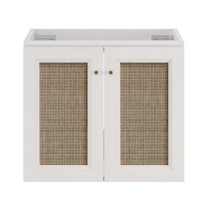 Classe 24" Wall-Mounted Bathroom Vanity in White Oak without Sink Top