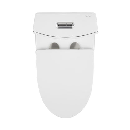 St. Tropez One-Piece Elongated Toilet Vortex Dual-Flush 1.1/1.6 gpf (6 - Pack)