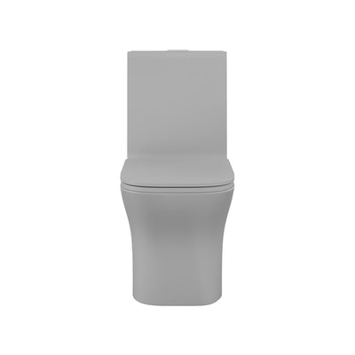 Concorde One Piece Square Toilet Dual Flush in Matte Gray 1.1/1.6 gpf