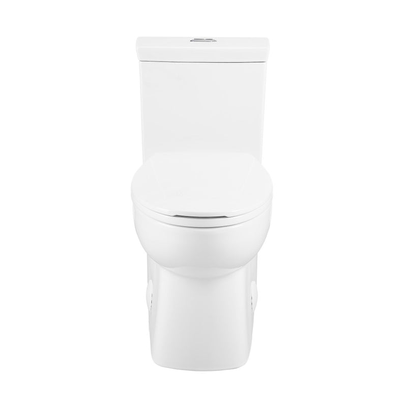 Classe One-Piece 12" Rough-in 1.1/1.6 GPF Dual Top Flush Elongated Toilet in Glossy White