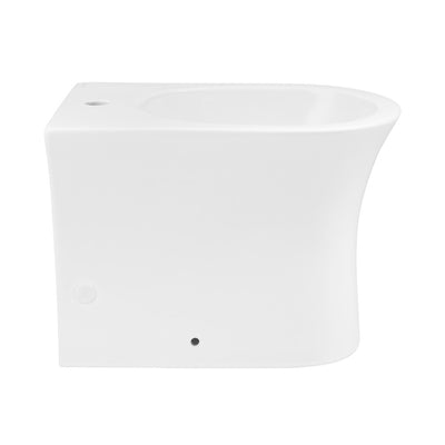 Cascade Floor Mount Classic Bidet in Glossy White