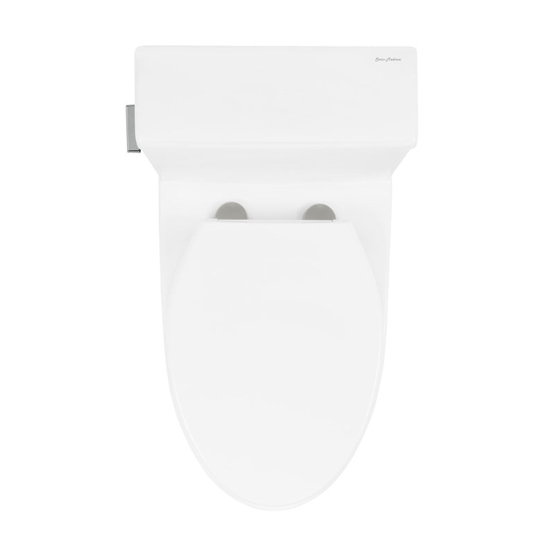 Cache Two-Piece Elongated Toilet Left Side Flush Handle Toilet 1.28 gpf