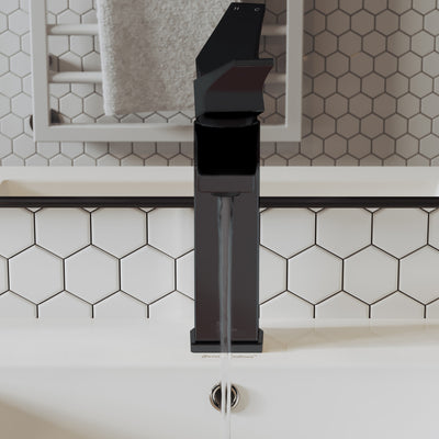 Voltaire Single Hole, Single-Handle, Bathroom Faucet in Matte Black
