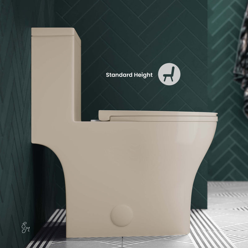 Sublime III One-Piece Round Toilet Vortex™ Dual-Flush 0.95/1.26 gpf in Bisque