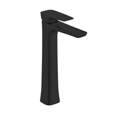 Monaco Single Hole, Single-Handle, High Arc Bathroom Faucet in Matte Black