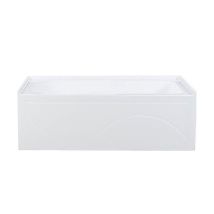 Ivy 60" x 30" Right-Hand Drain Alcove Bathtub with Apron