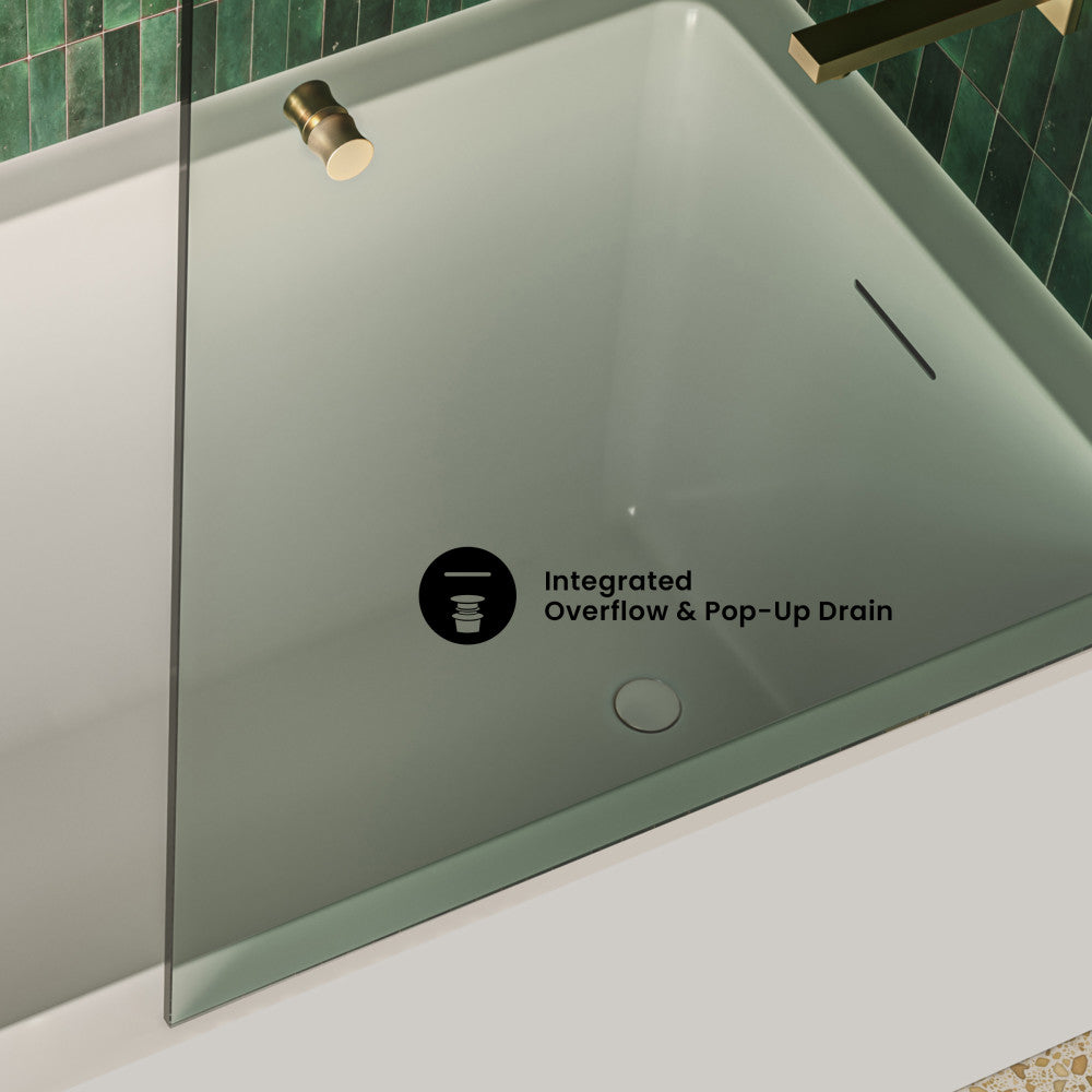 Voltaire 60 x 36 Skirted Right Drain Soaking Apron Bathtub in Glossy White with Integrated Overflow, Drain Included