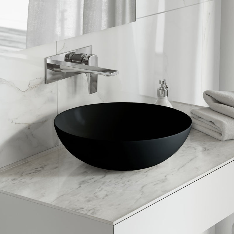 Classe 16 Color Ceramic Sink in Matte Black