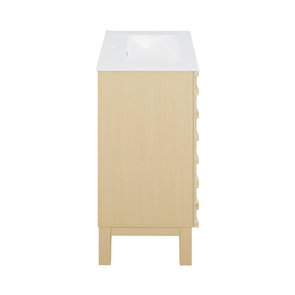 Cascade 24" Bathroom Vanity in Natural Oak