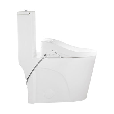 St. Tropez One-Piece Elongated Toilet Vortex Dual-Flush 1.1/1.6 gpf with Smart Seat Bidet
