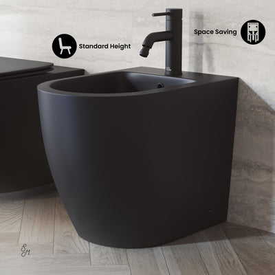 St. Tropez Floor Mount Classic Bidet in Matte Black