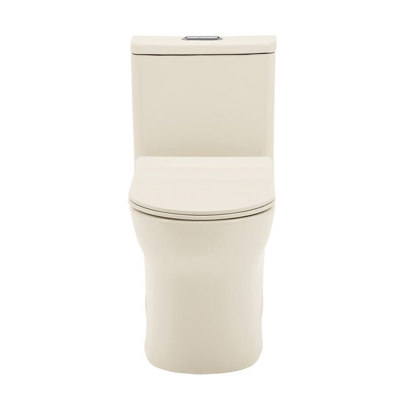 Burdon One Piece Elongated Toilet Dual Flush 1.1/1.6 gpf in Bisque