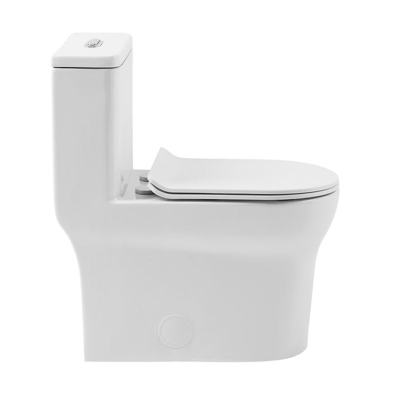 Burdon One-Piece Elongated Toilet Vortex Dual-Flush 1.1/1.6 gpf