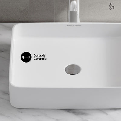Concorde 19 Rectangle Ceramic Vessel Sink