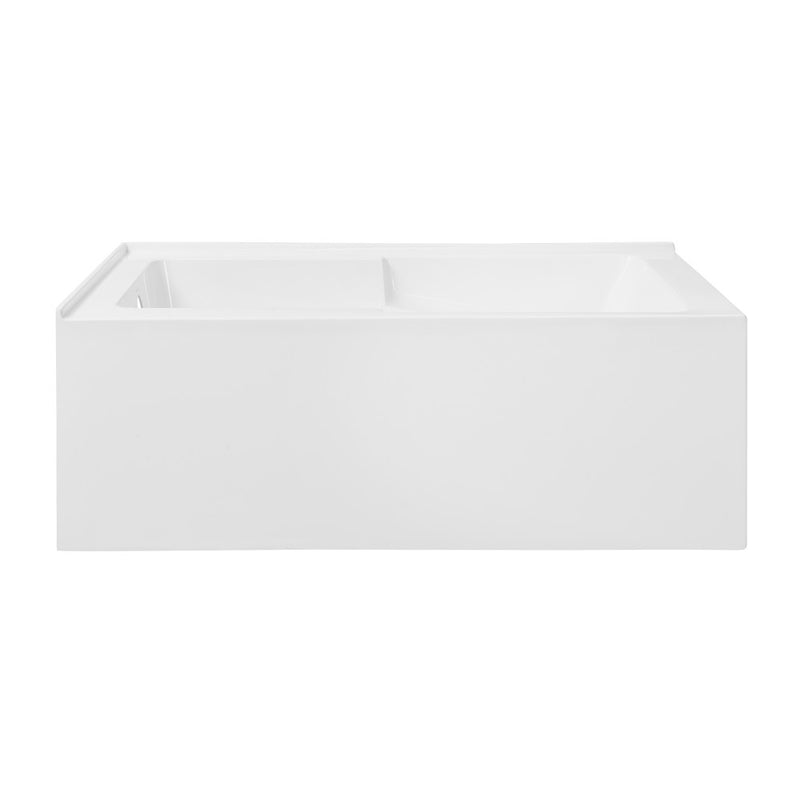 Voltaire 60 x 32 Left Hand Drain Drain Alcove Tub with Corner Apron
