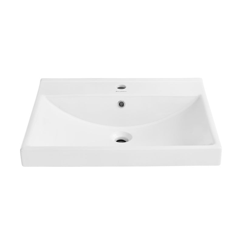 Carre 24" Vanity Top Bathroom Sink Single Hole