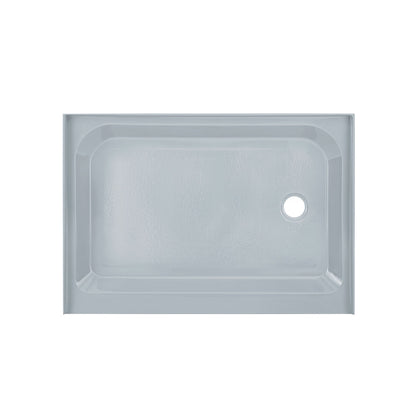 Voltaire 48" x 36" Single-Threshold, Right-Hand Drain, Shower Base in Gray