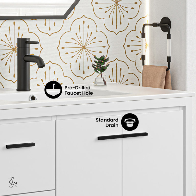 Virage 36 Freestanding, Bathroom Vanity in White