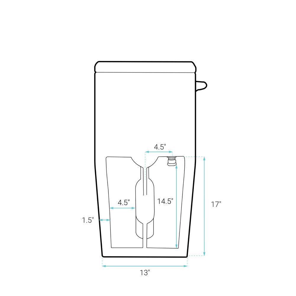 Concorde One-Piece 12" Rough-in 1.28 GPF Left-Hand Flush Square Toilet in Matte Black