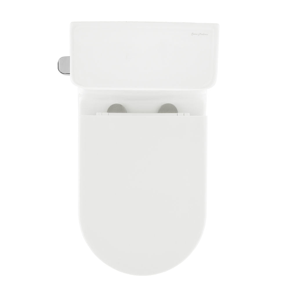 Liberte One-Piece 12" Rough-in 1.28 GPF Left-Hand Flush Elongated ADA Toilet in Glossy White