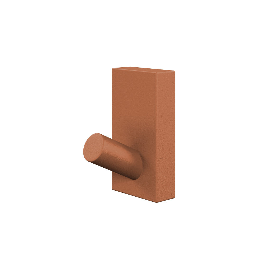Monaco Concrete Bathroom Robe Hook in Terracotta