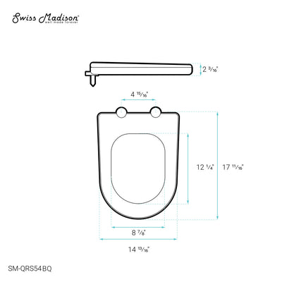 St. Tropez Quick Release Toilet Seat BQ (SM-1T254BQ)