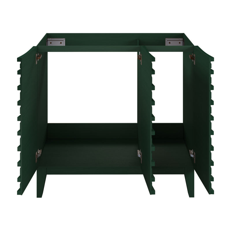 Cascade 36" Freestanding Bathroom Vanity Cabinet without Top in Green Oak