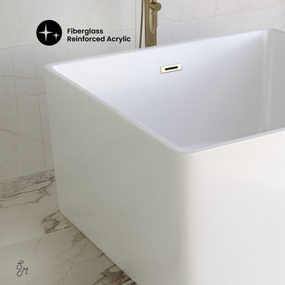 Voltaire 47" Square Freestanding Bathtub